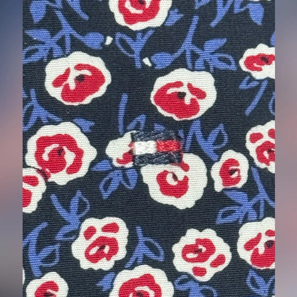 Tommy Hilfiger Sheath Belted Button Down Midi Dress Sleeveless Collar Size 10 - Picture 7 of 8